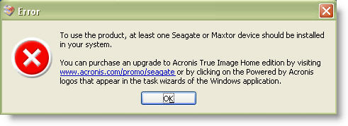 Acronis Seagate Free Requires Drive